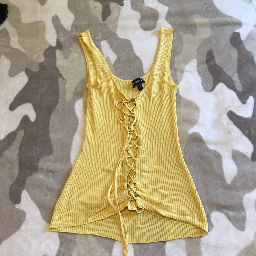 Sexy vintage Bebe corset cami